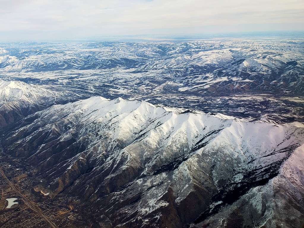 Thurston Peak from plane