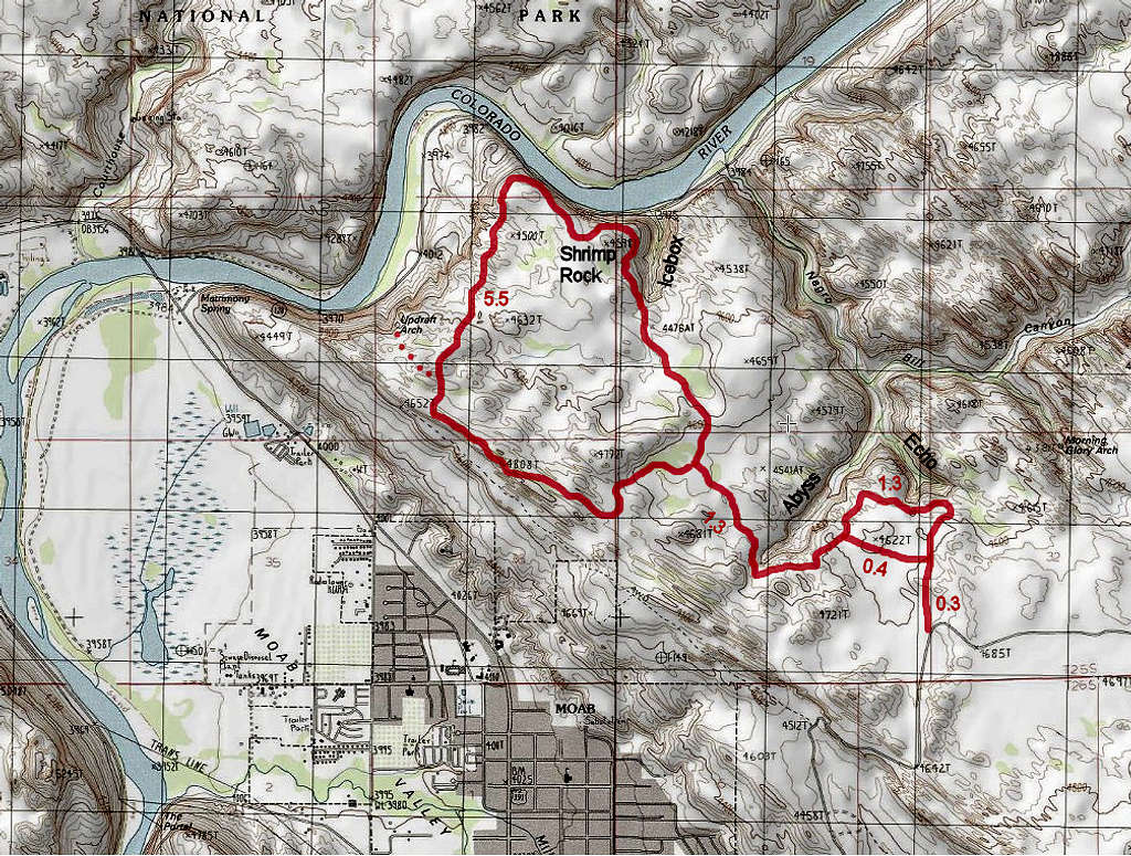 Slickrock Trail Map
