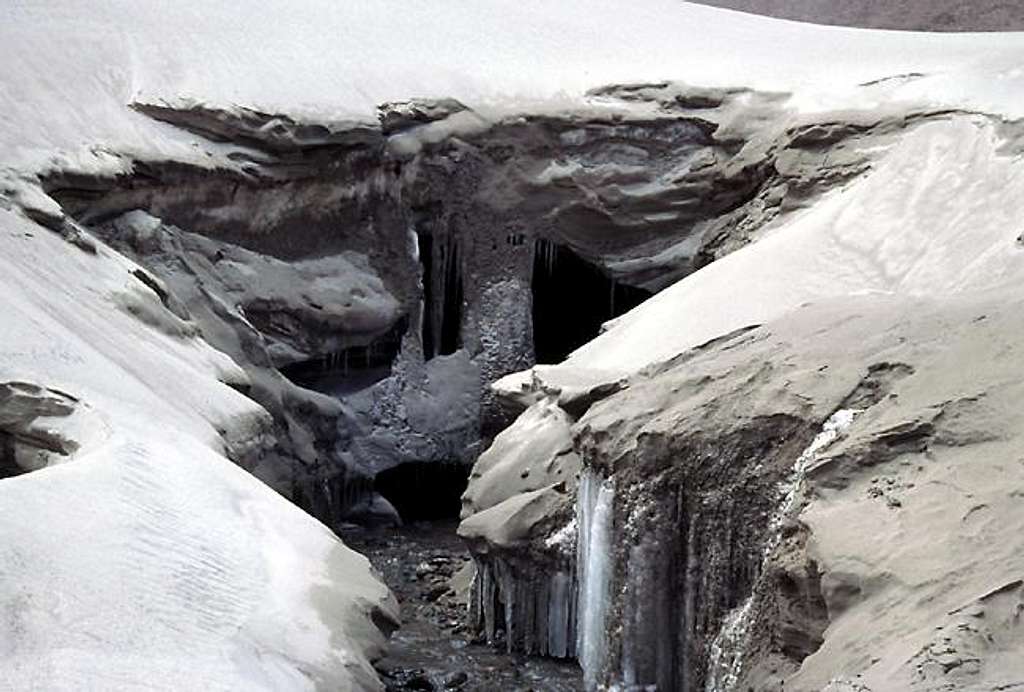 Scary. 
Crevasses and...