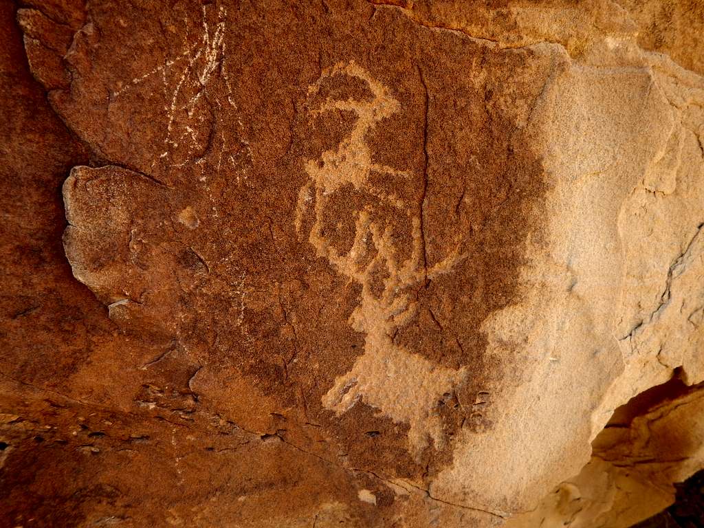 Petroglyphs on Palisade Rim