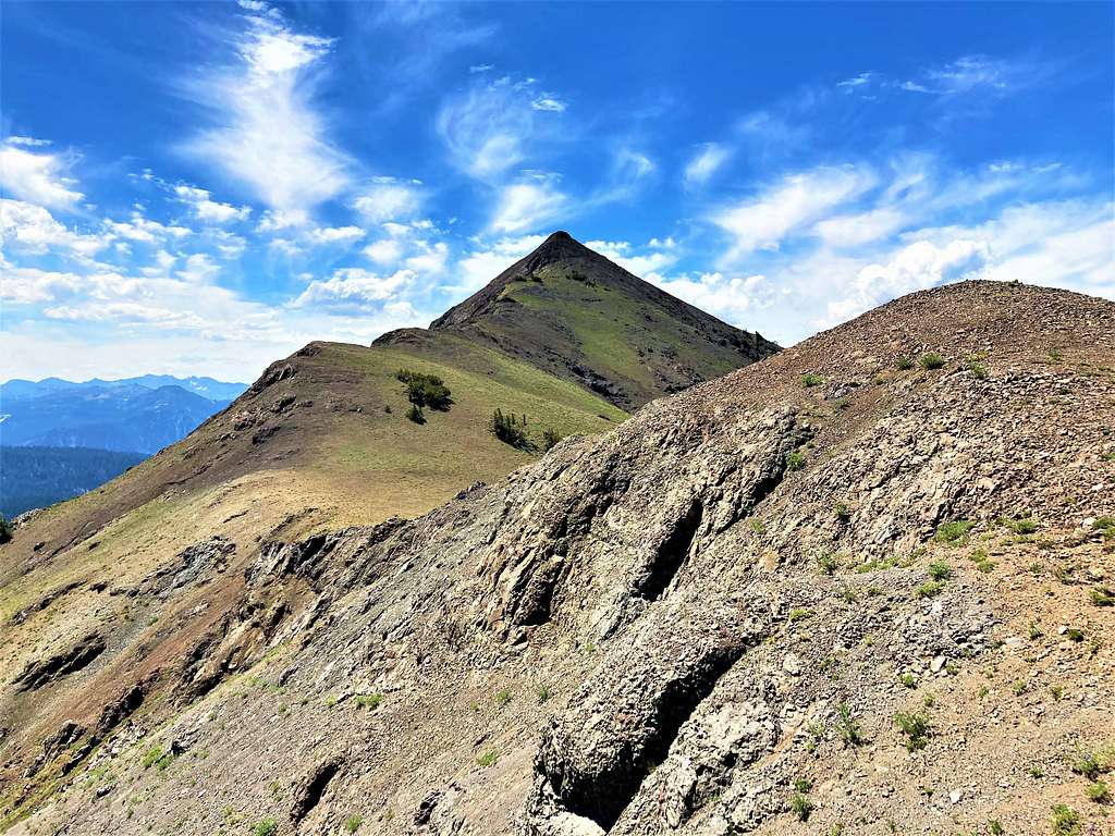 Airola Peak pyramid-like summit