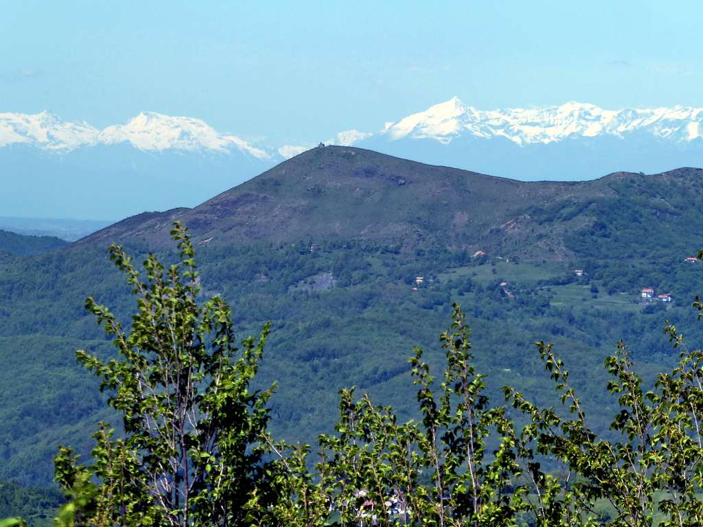 Monte Alpe di Porale and Alps range from Monte Proventino