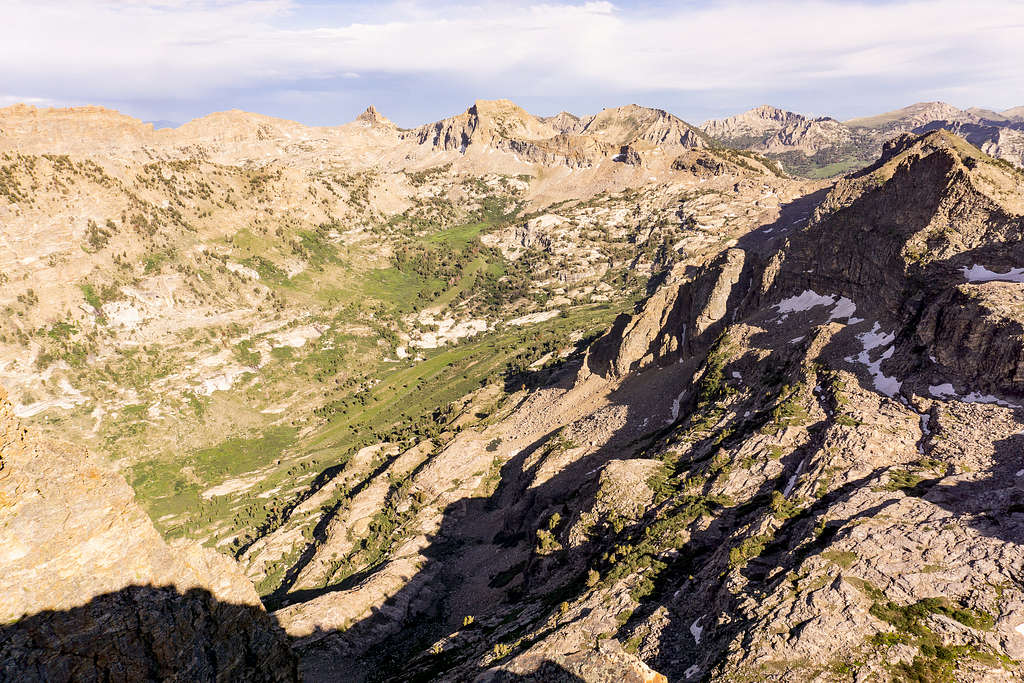 Looking southeast from Mt Gilbert of the Ruby Mountains