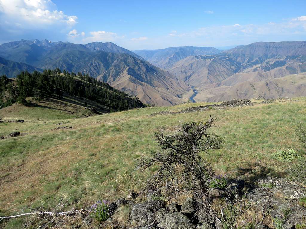 Summit of He Devil to bottom of Hells Canyon