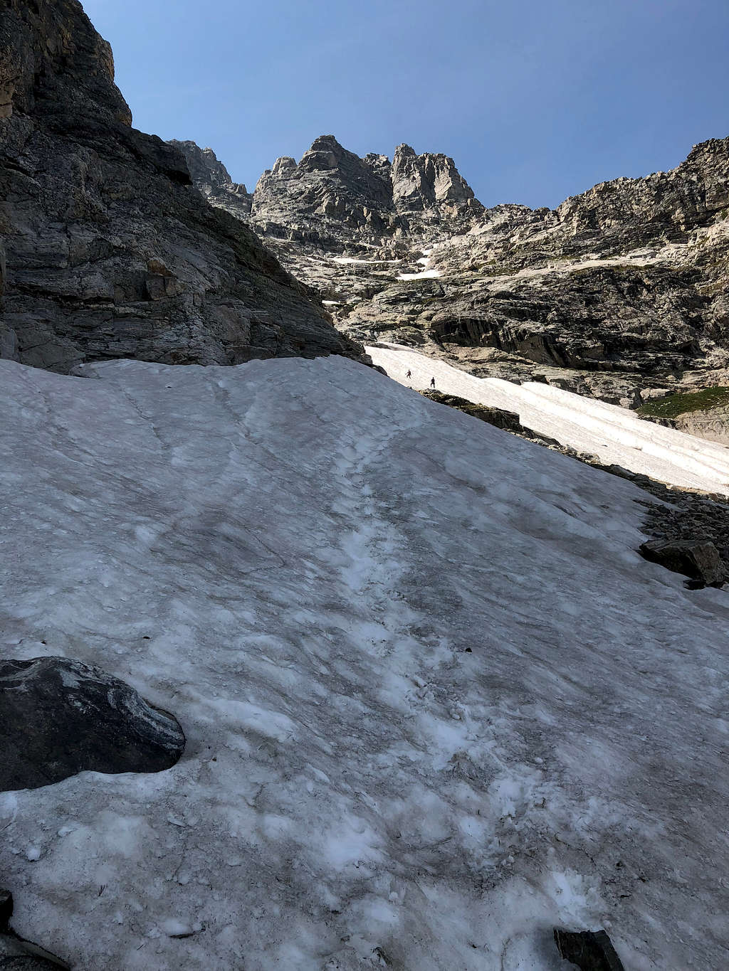 Teewinot East Face snowfield