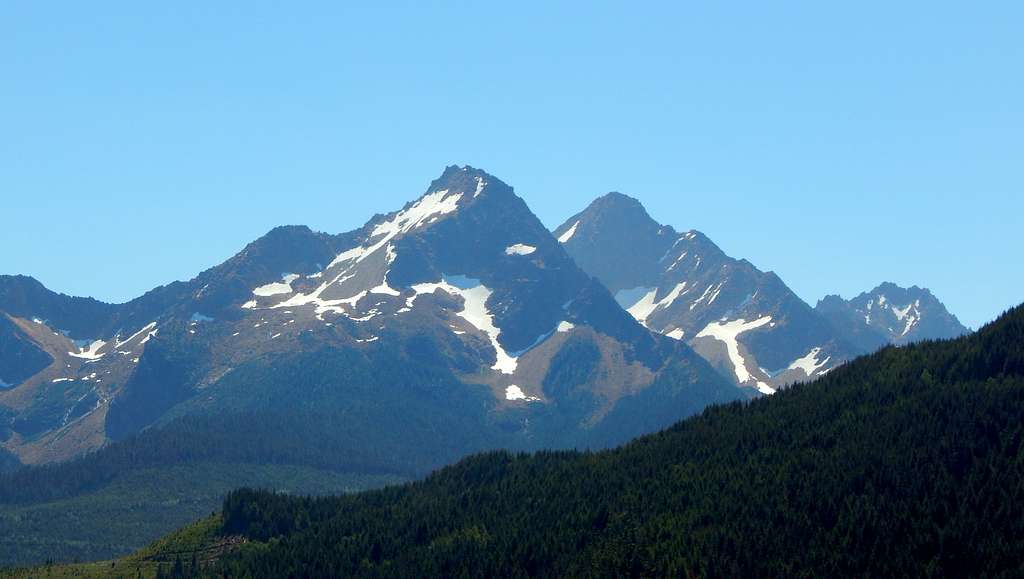 Twin Sisters from Bowman Mountain Lookout