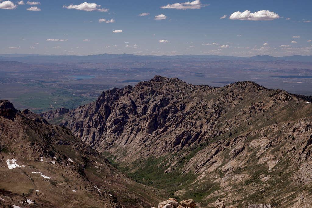 Looking toward South Fork Reservoir from King Peak in Nevada