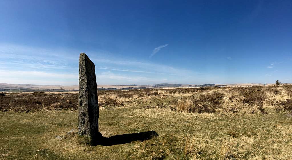 Standing stone, Laughter Tor, Dartmoor