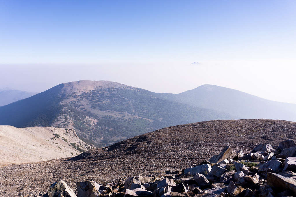 Looking southeast while on way up to Wheeler Peak