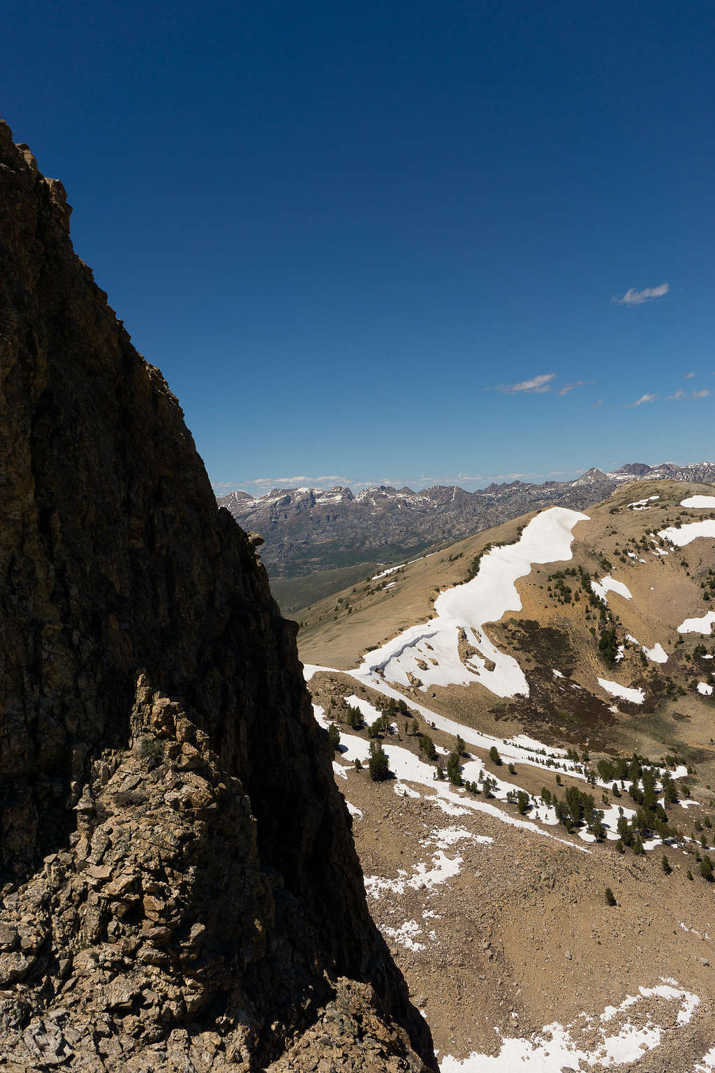 Part of 1000ft drop from north side of King Peak in Nevada