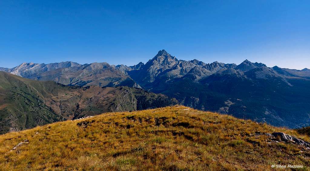 Monte Viso seen from Pelvo d'Elva