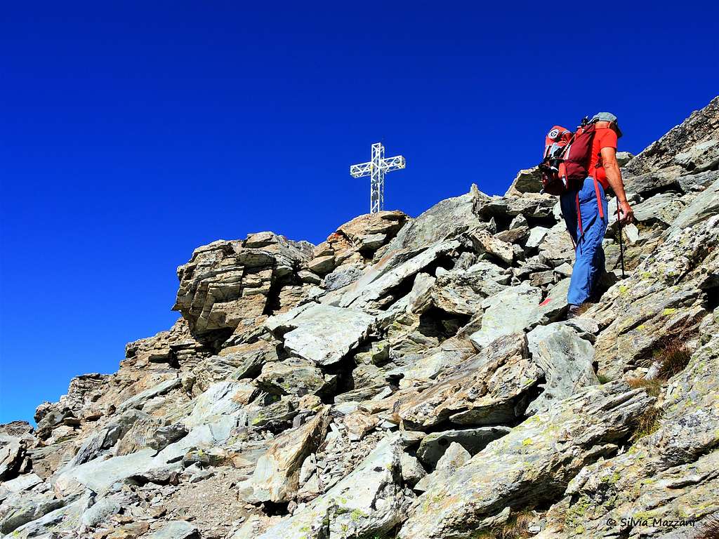 Pelvo d'Elva, nearing the summit