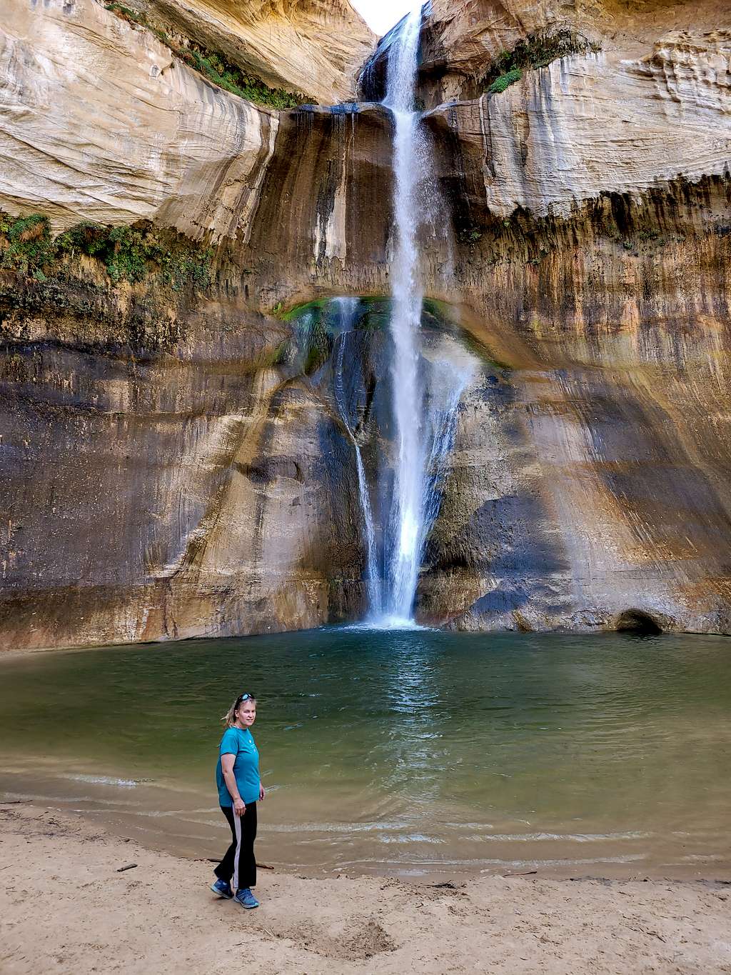 Kimberly at Lower Calf Creek Falls