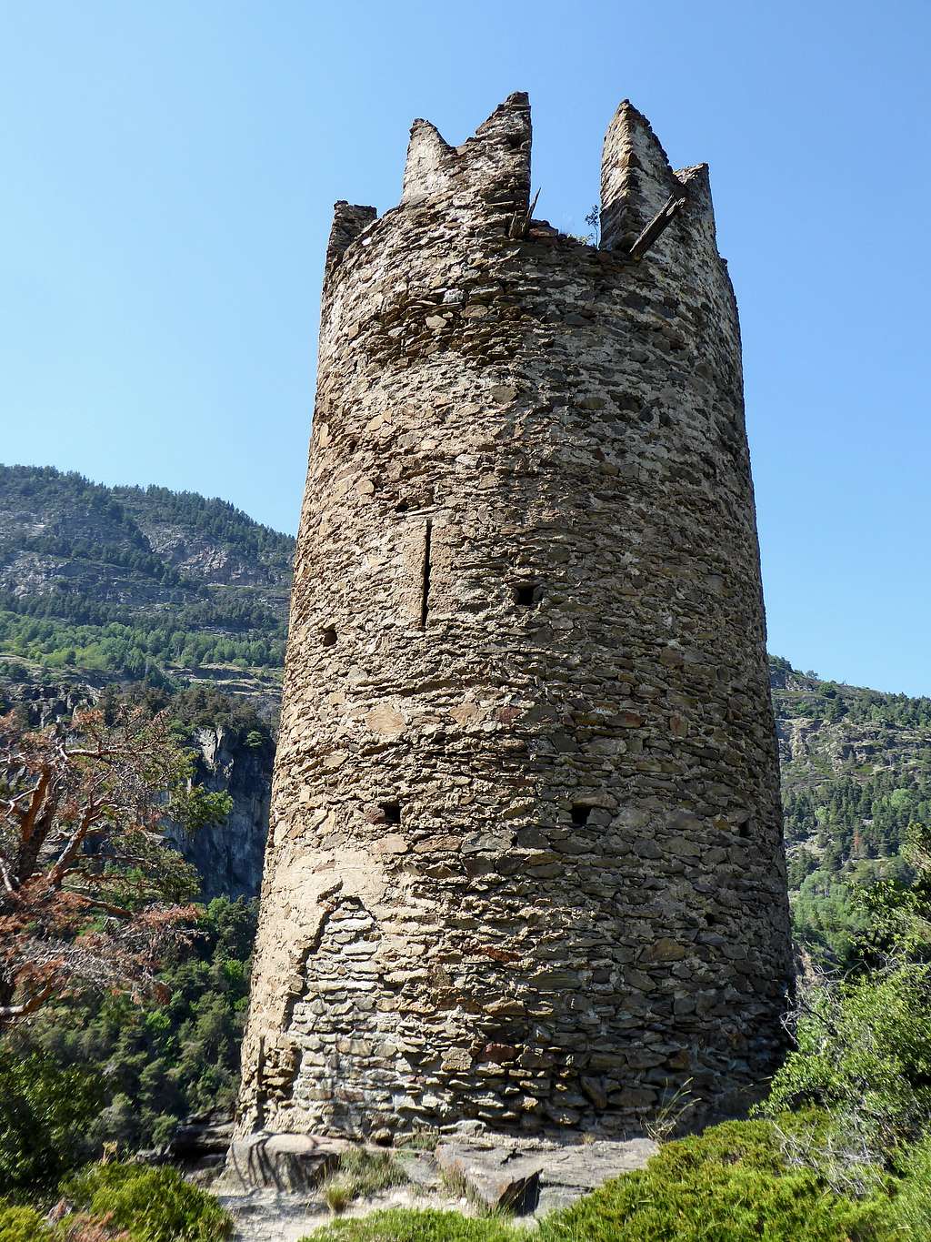The tower of Montmayeur castle