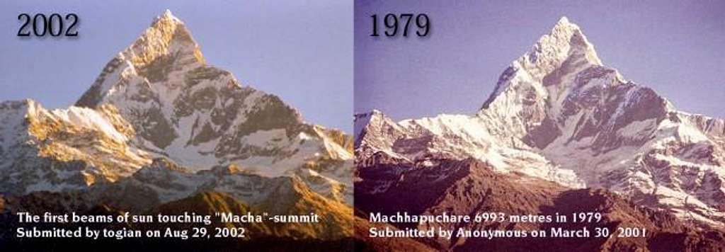 Two Photos of the same peak...