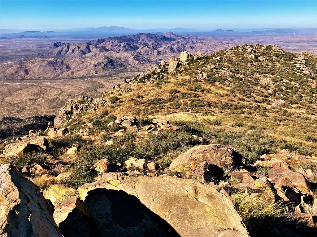 View north from the summit of Yarnell Hill