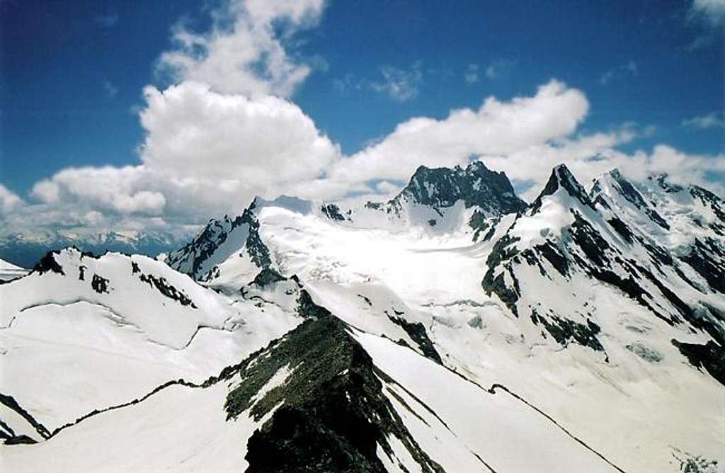 The long west ridge seen from...