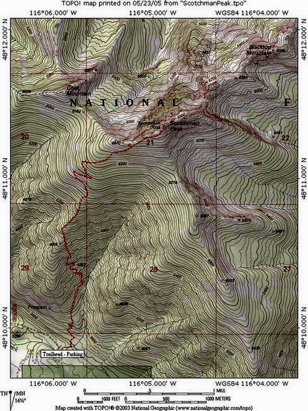 Scotchman Peak Trail 65 is...