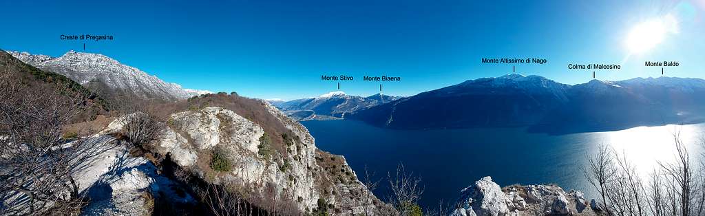 Annotated pano from Punta Larici
