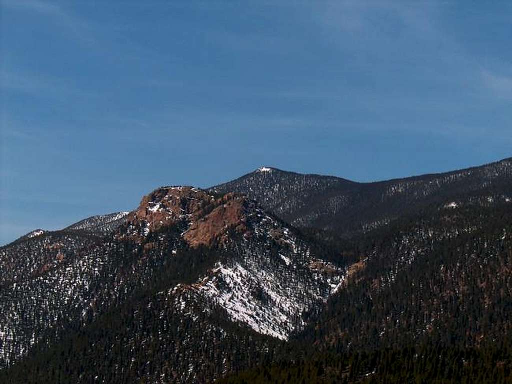 Stove Mountain with the snow...