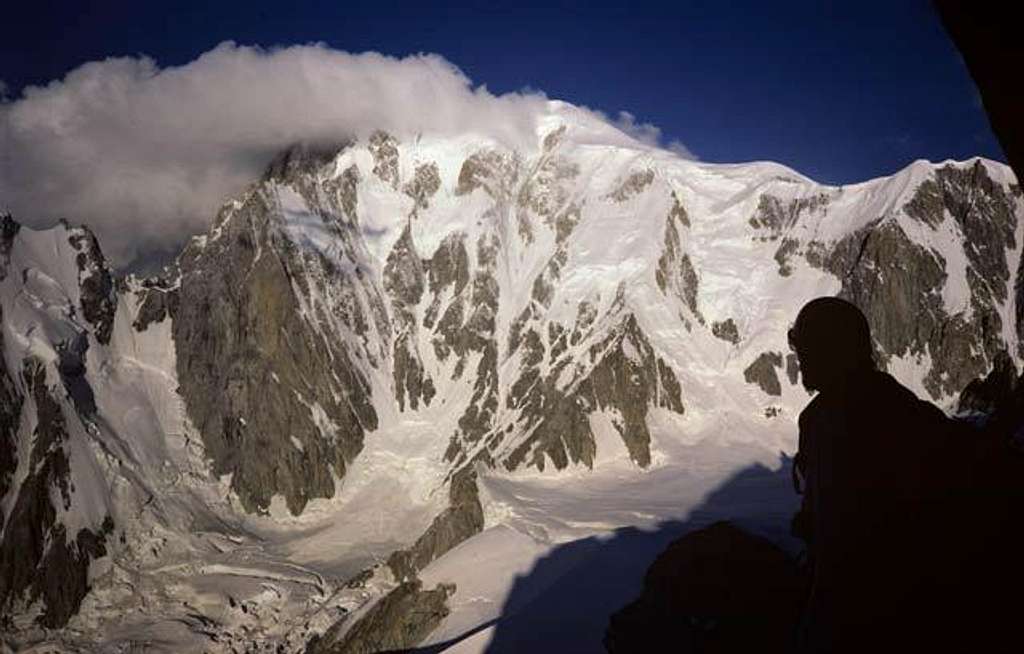 The Brenva Face of Mont Blanc.