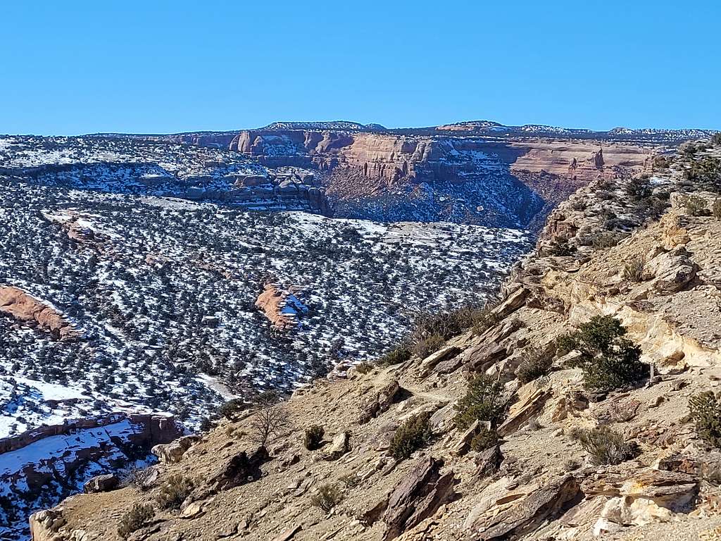View of Colorado National Monument from near Peak 5750