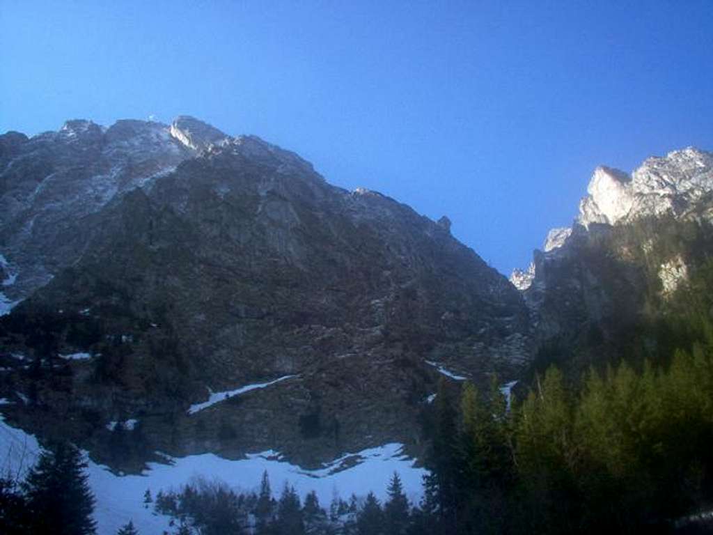 Giewont North Face from Mala...