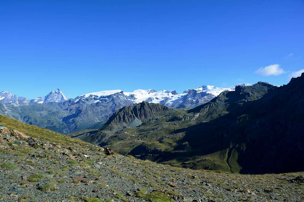 Monte Rosa Group from Perrin Pass
