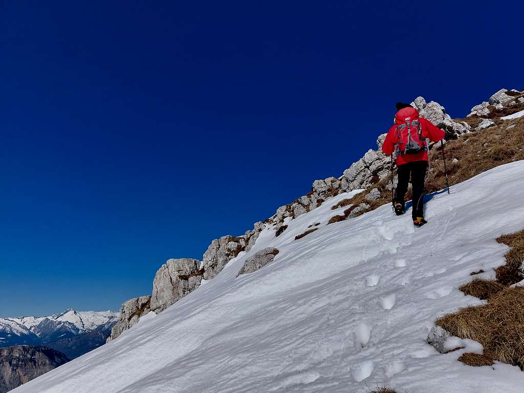 Near the summit of La Rosta