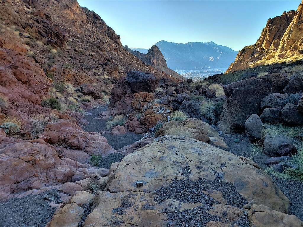 Down the canyon to Lake Mead