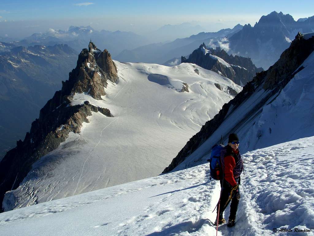 Mont Blanc du Tacul Normal route