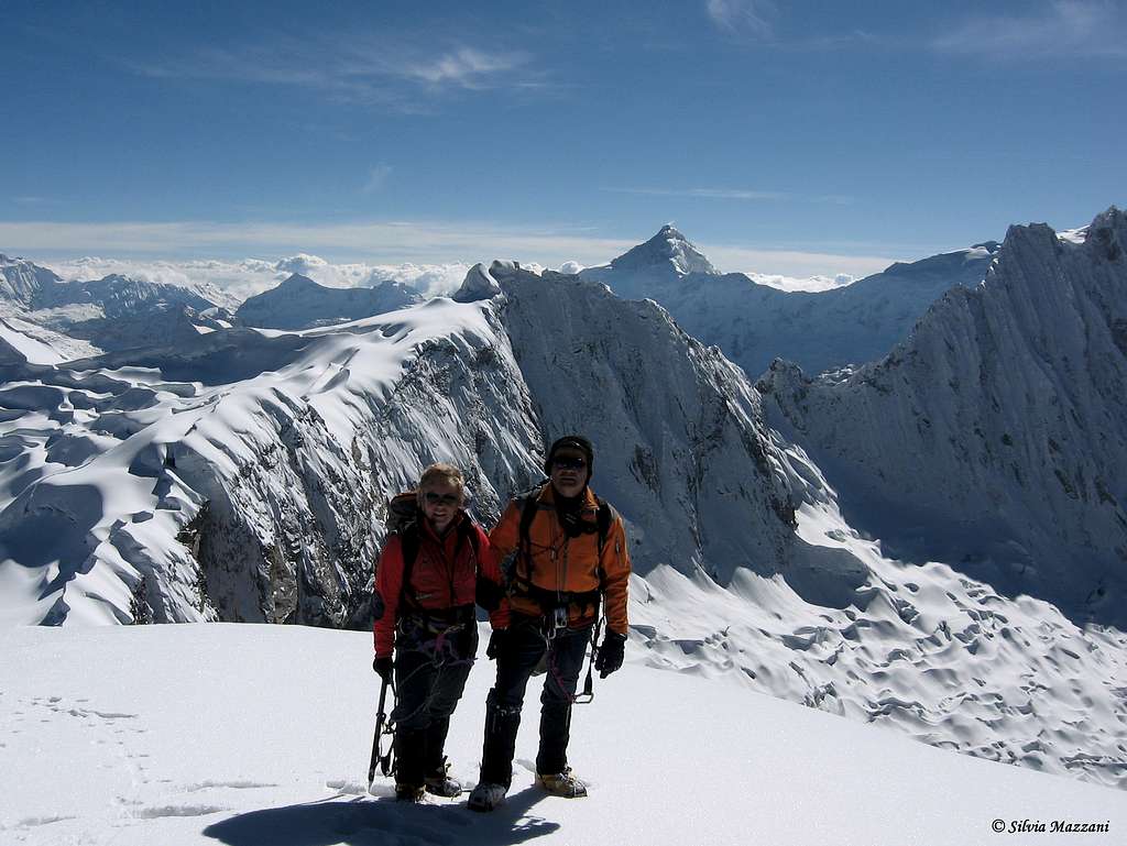 Cordillera Blanca seen from Nevado Vallunaraju