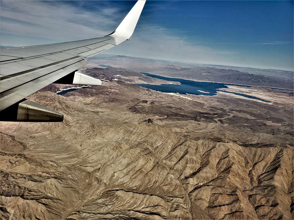 Lake Mead and north ridge of Mt. Wilson
