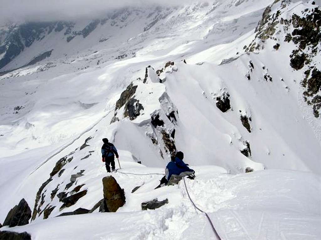 Ridge leading to summit