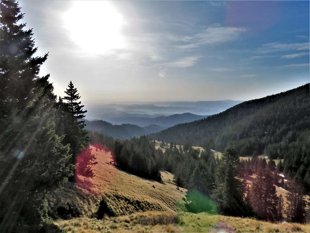 Looking east from the slopes of Sierra Blanca