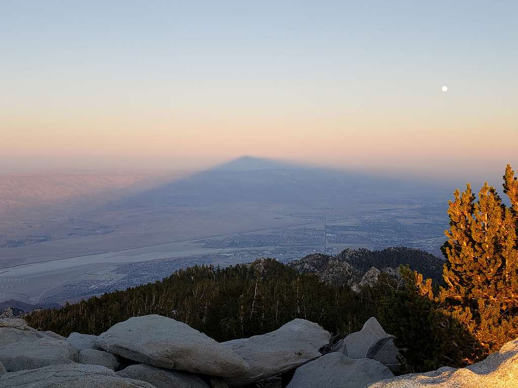 Mountain shadow, viewed from the summit