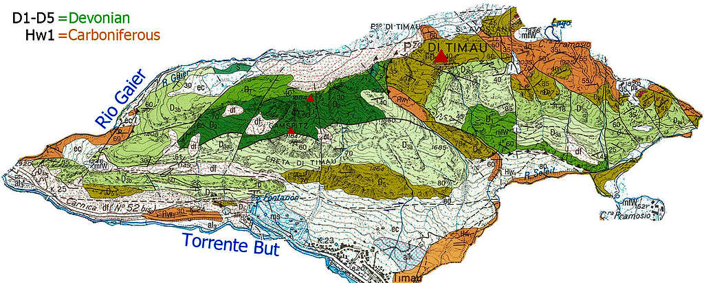 Creta di Timau Geology
