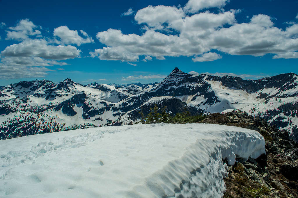 View of Corteo Peak from Blackbeard summit