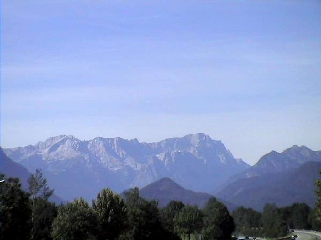 The Zugspitze and Wetterstein...