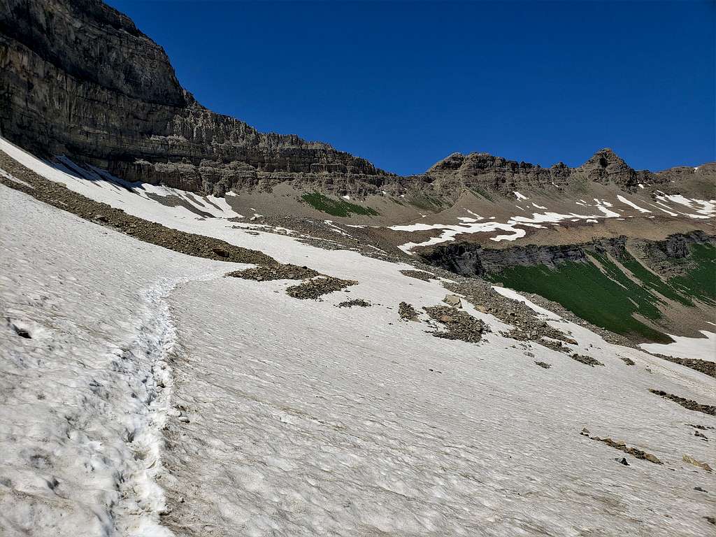 The wall of Mt. Timpanogos