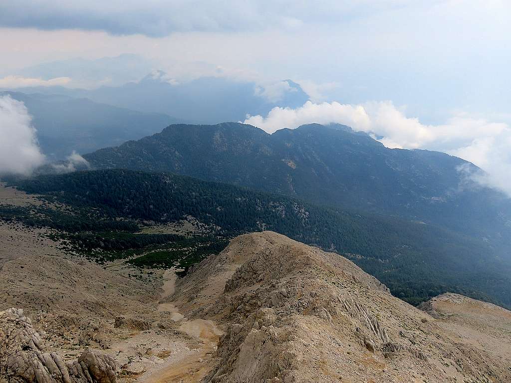 Coast in clouds - from Mt. Tahtali