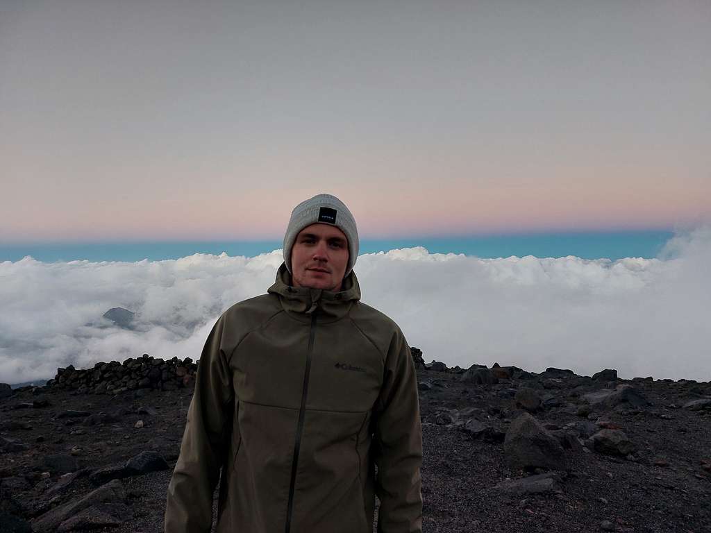 Me at lava flow camp,4300 m
