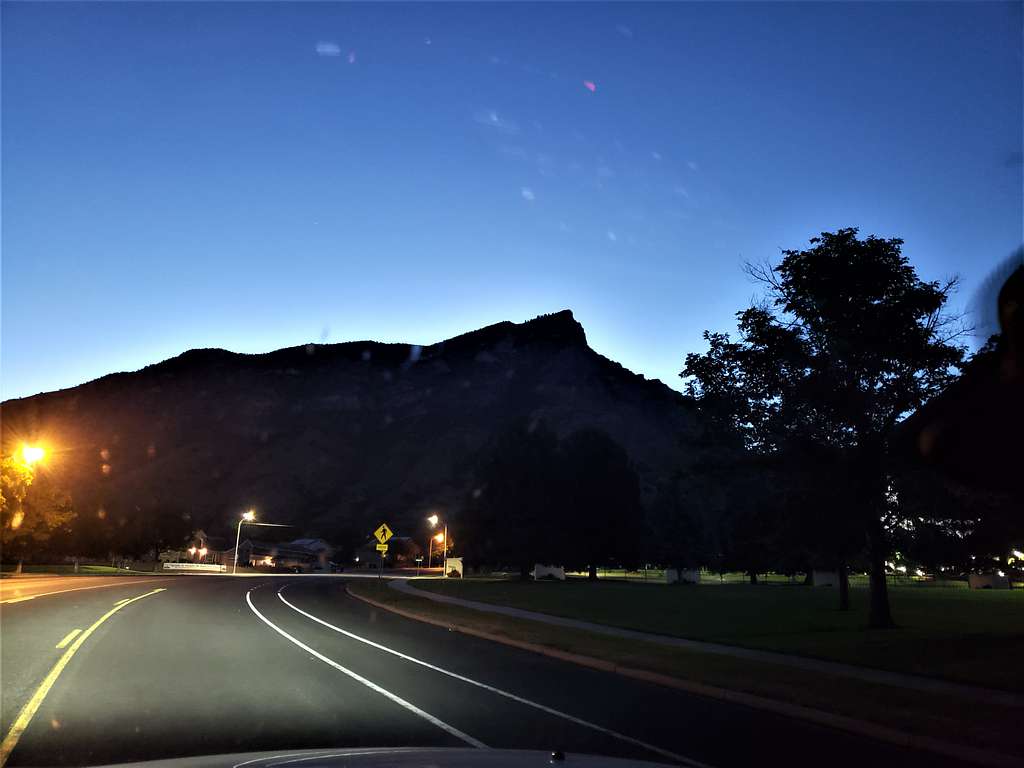 Squaw Mountain from a city street