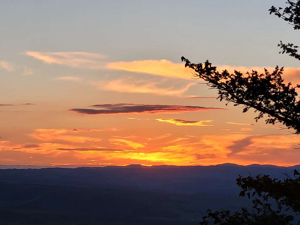 Sunset from the ridge near Gray Head Peak