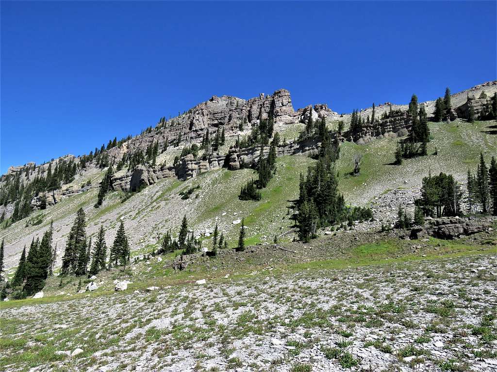 North ridgeline of Fossil Mountain