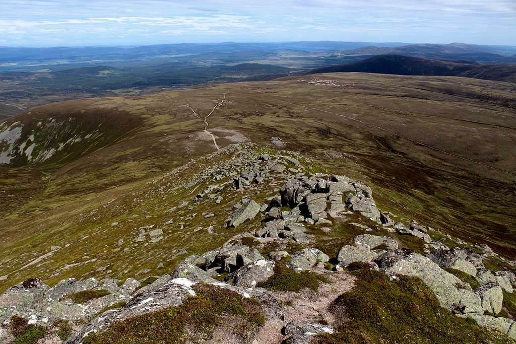 North from Bynack More, Cairngorms. Scotland