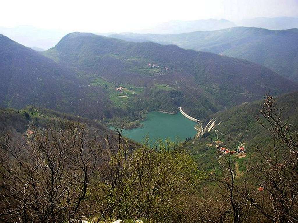 Val Noci Lake from the top of...