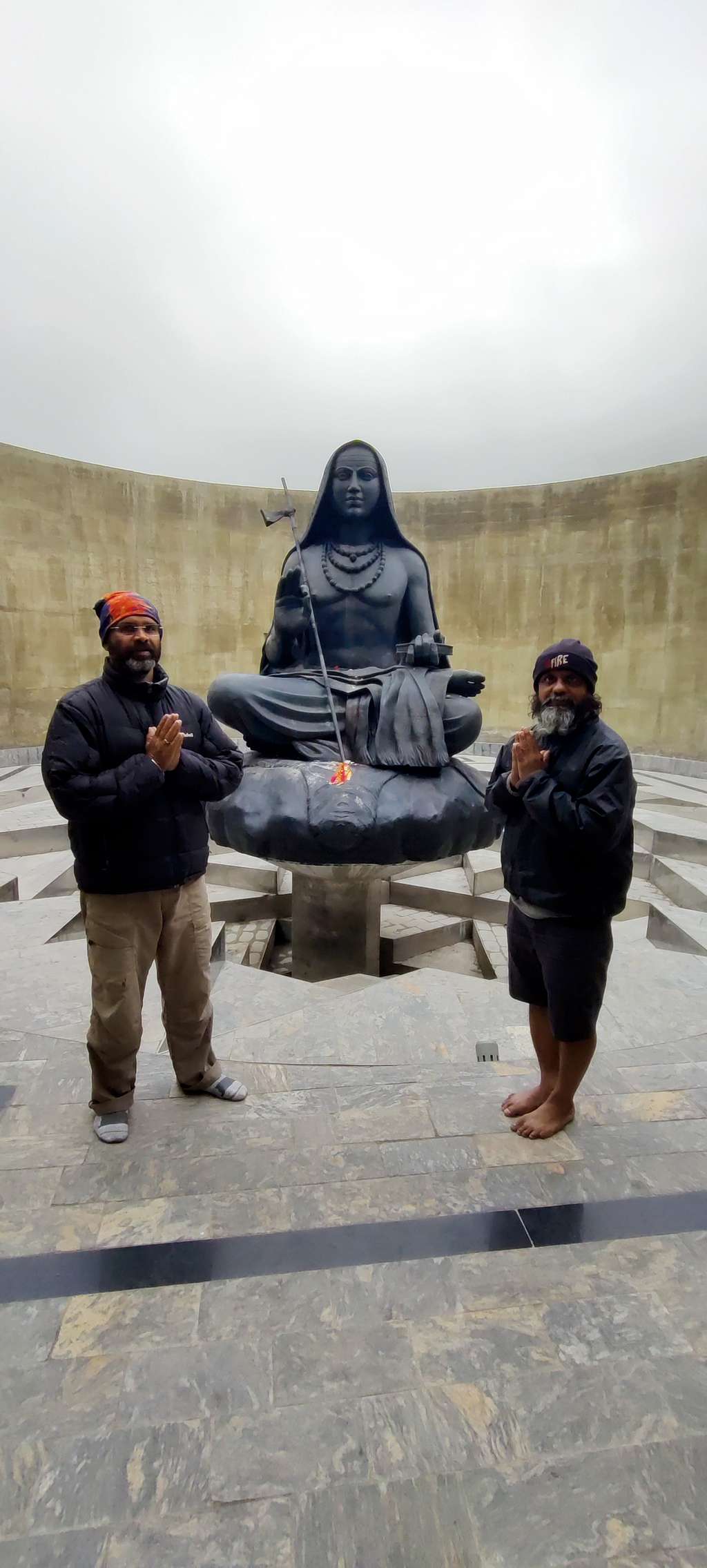 Us, at Shankaracharya Statue