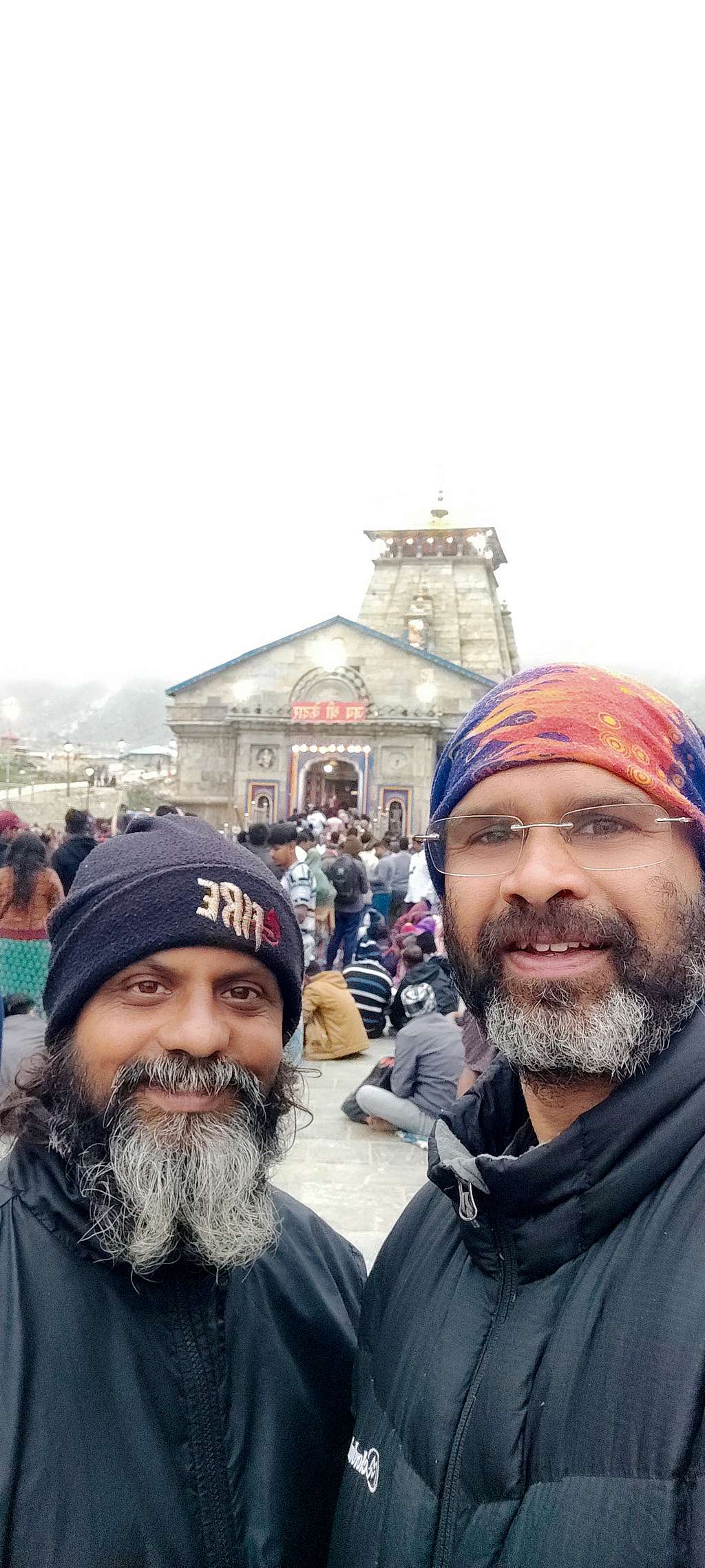 Us, with Kedarnath Temple