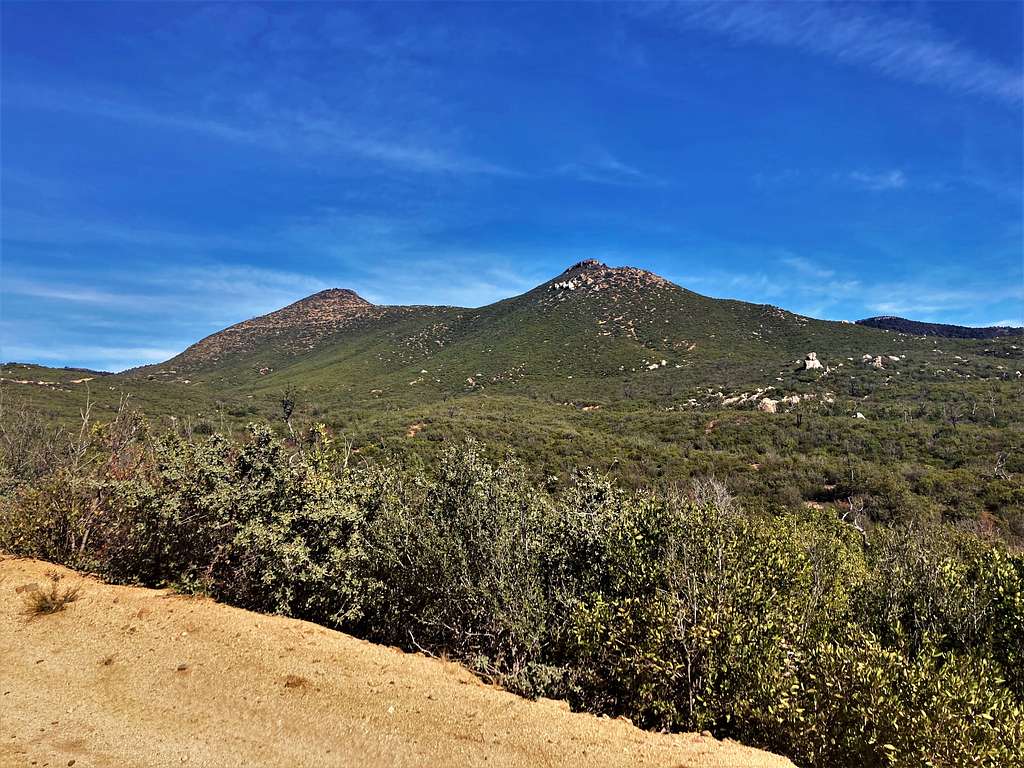 Goat Peak (left) from Forest Road 132